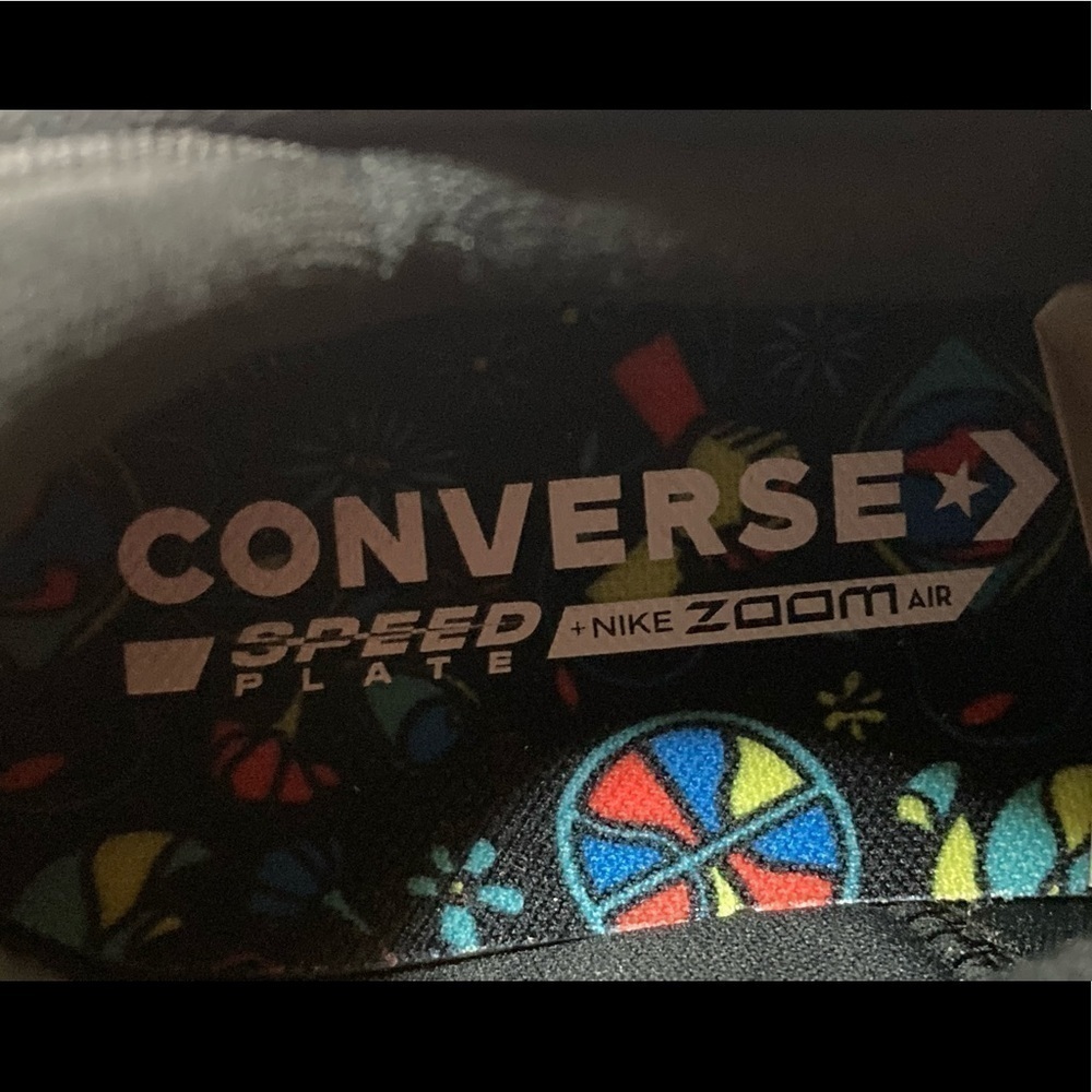 Converse All Star BB Jet Mid Peace Black Basketball Shoes - Mens 7.5 Womens 9 - Picture 10 of 11